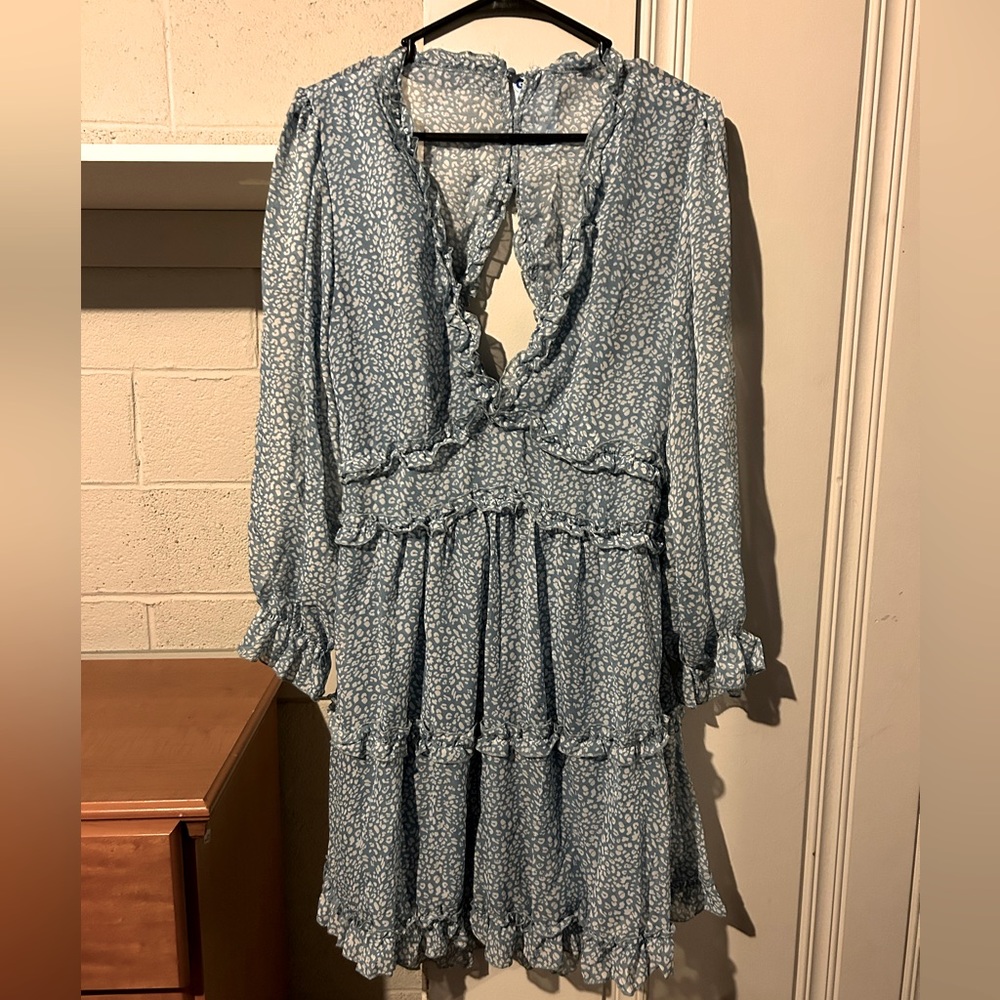 Long Sleeve Open Back Dress - Women’s Medium